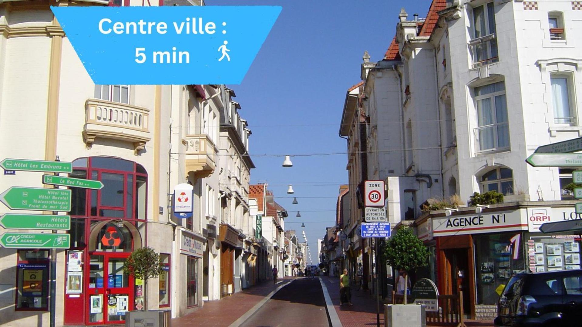 Joli Studio Plein Centre Proche Plage Avec Wi-Fi 勒图凯－巴黎普拉日 外观 照片